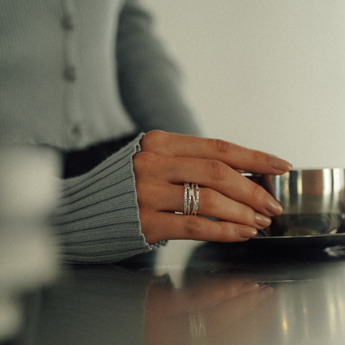 SHAPES STUDIO/Handcrafted Statement シルバーリング Handcrafted Statement Silver Ring [Sterling Silver] – Shapes