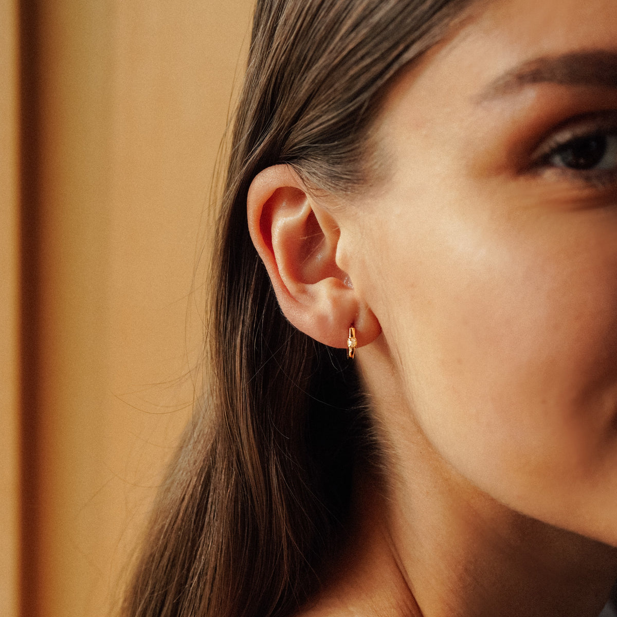 Pearl Hoops [10K Solid Gold] Shapes Studio