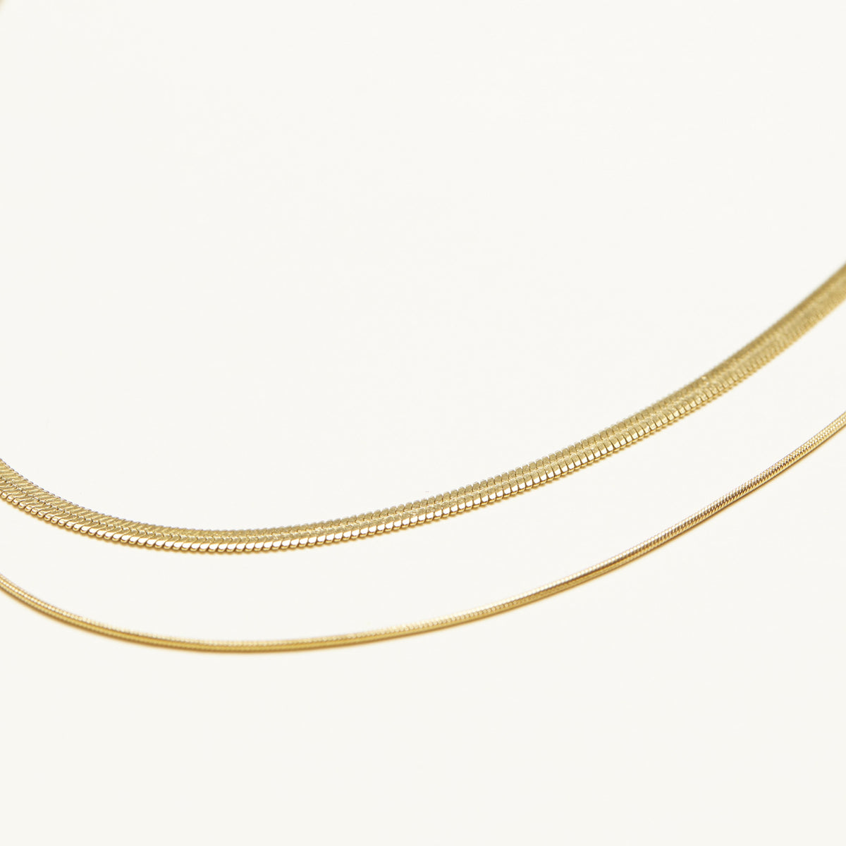 Double Herringbone Necklace – Shapes Studio