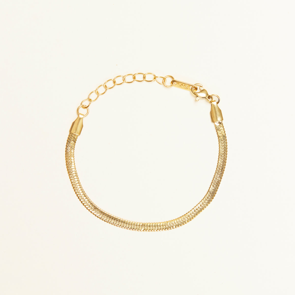 ◆Shapes Studio◆ HERRINGBONE フラット チェーン ブレスレット Herringbone Flat Chain Bracelet – Shapes Studio