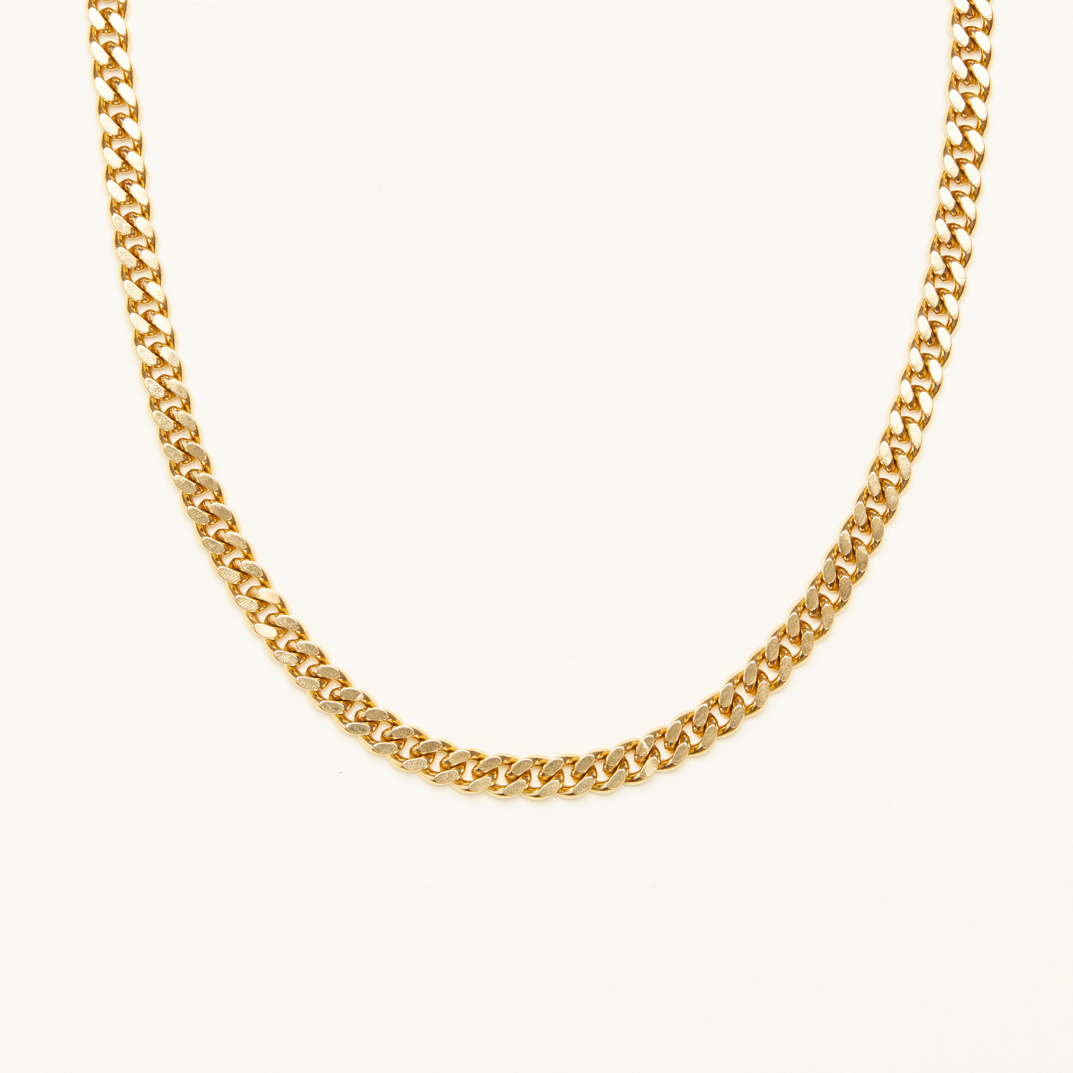 Round Curb Chain Necklace (2 styles)