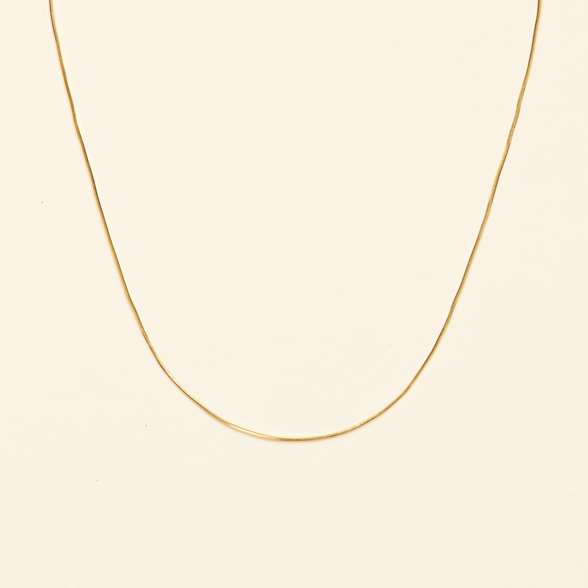 Vermeil herringbone necklace Clearance