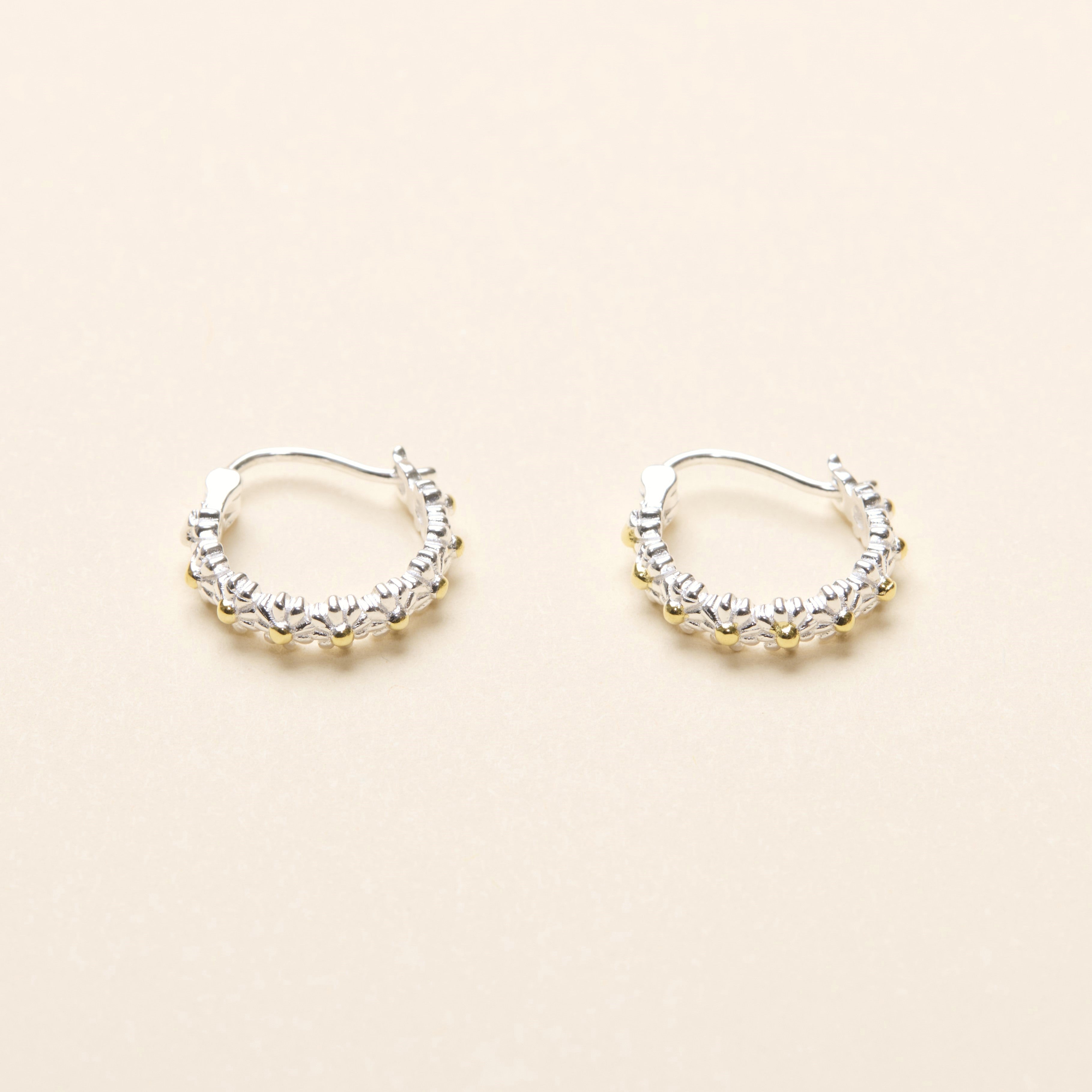 Daisy Hoops [Sterling Silver]