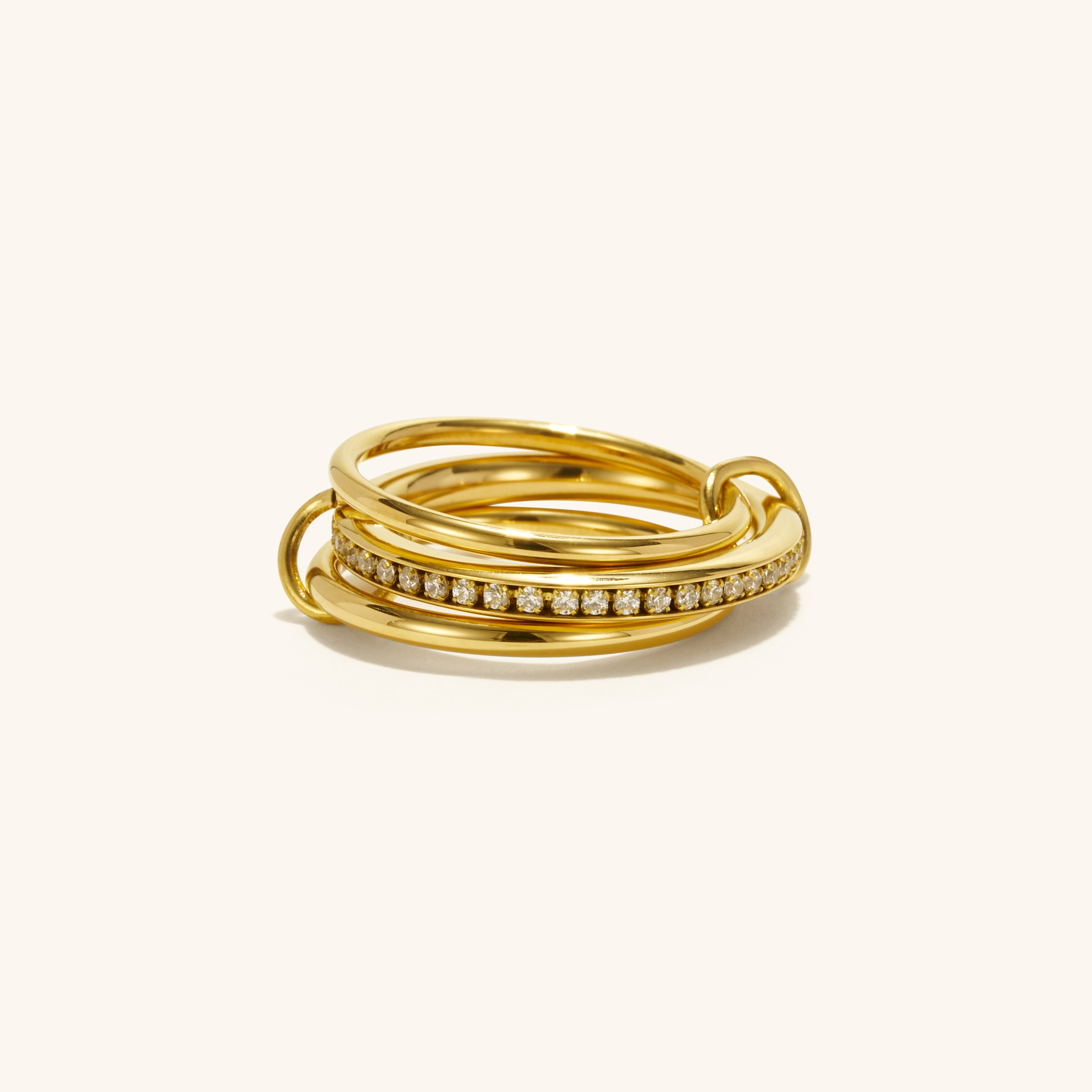Trio Radiant Linked Ring – Shapes Studio Trio Radiant Linked Ring – Shapes Studio