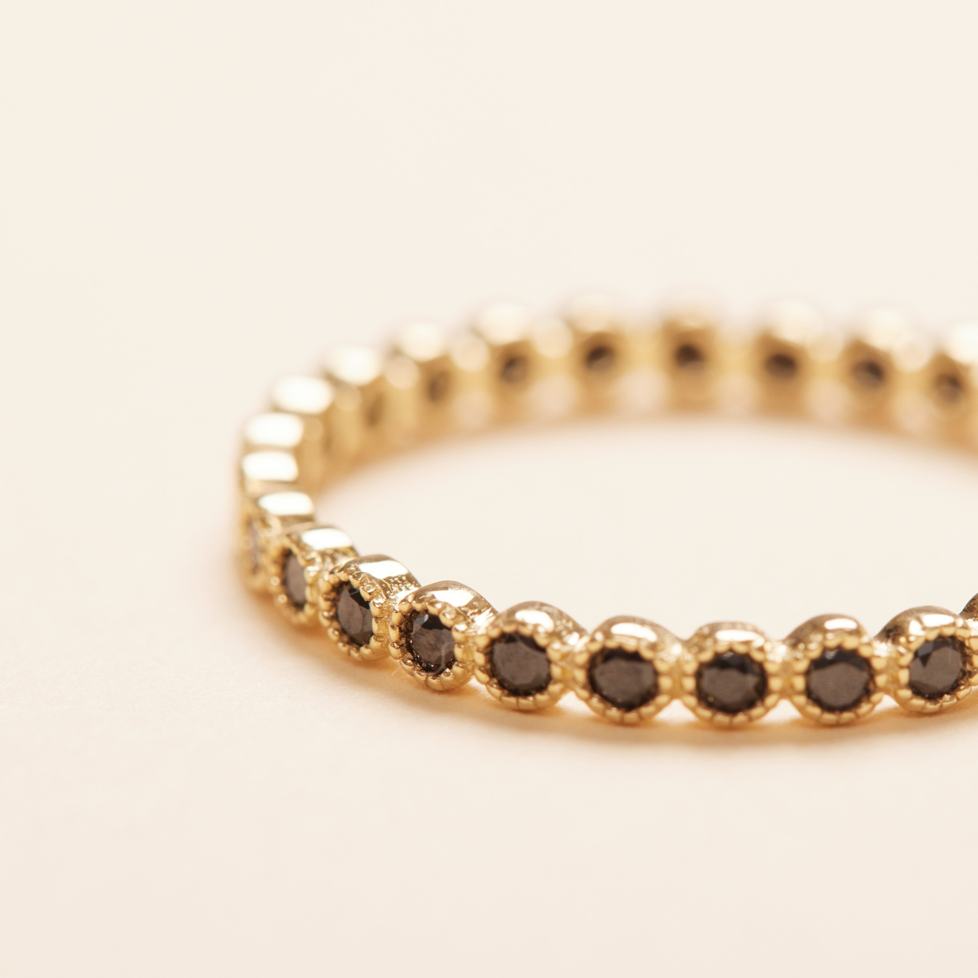 Beaded Eternity Ring [10K Solid Gold]