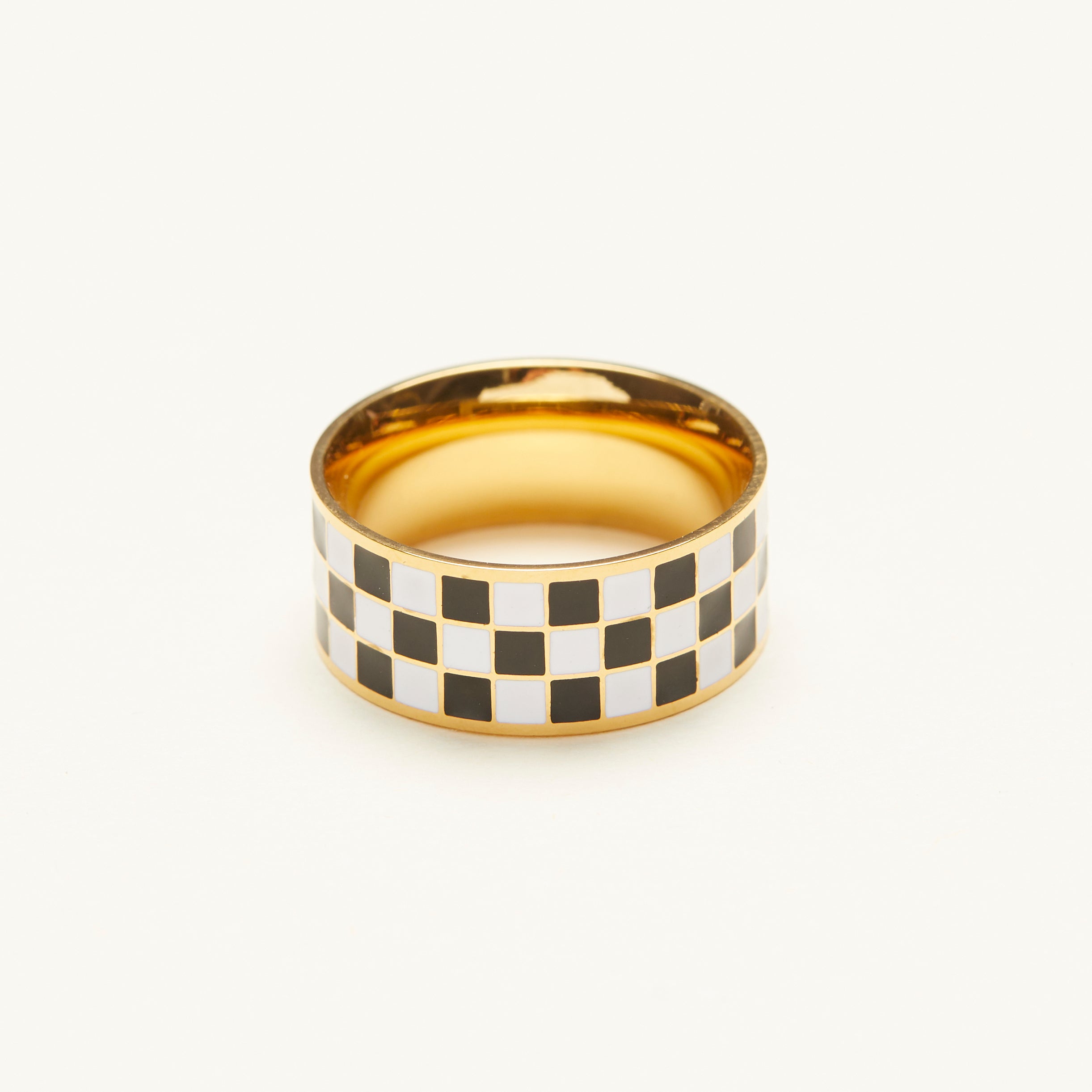 Checker Band Ring