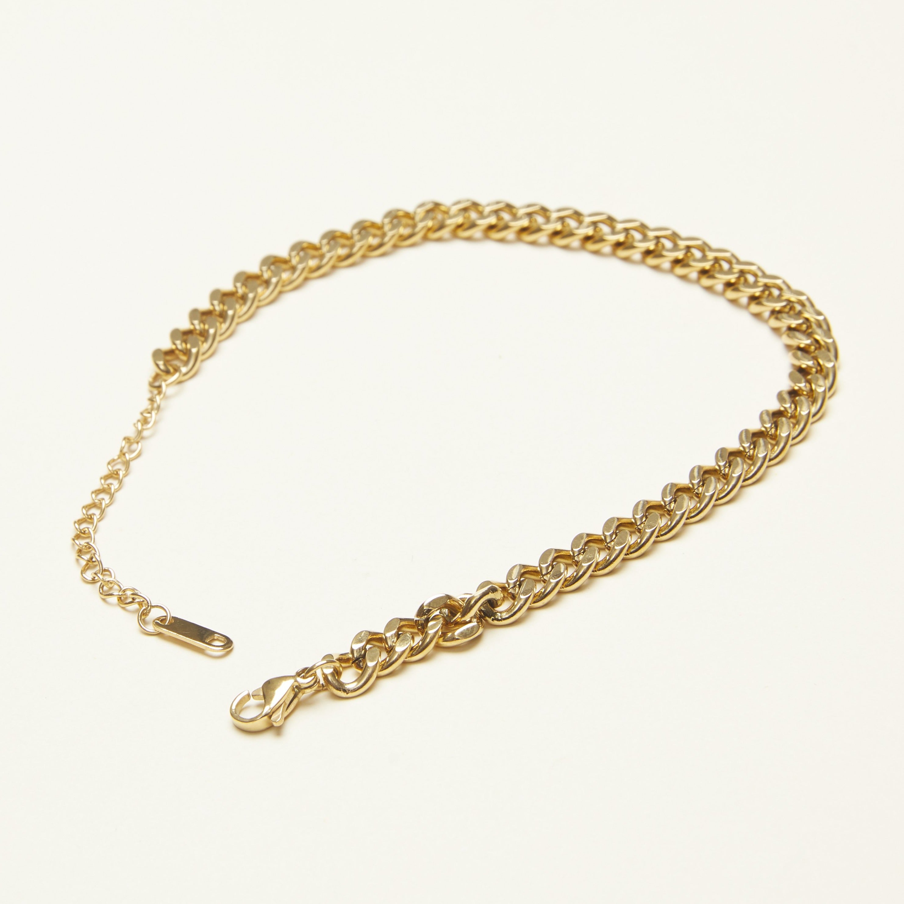 Round Curb Chain Anklet (3 styles)