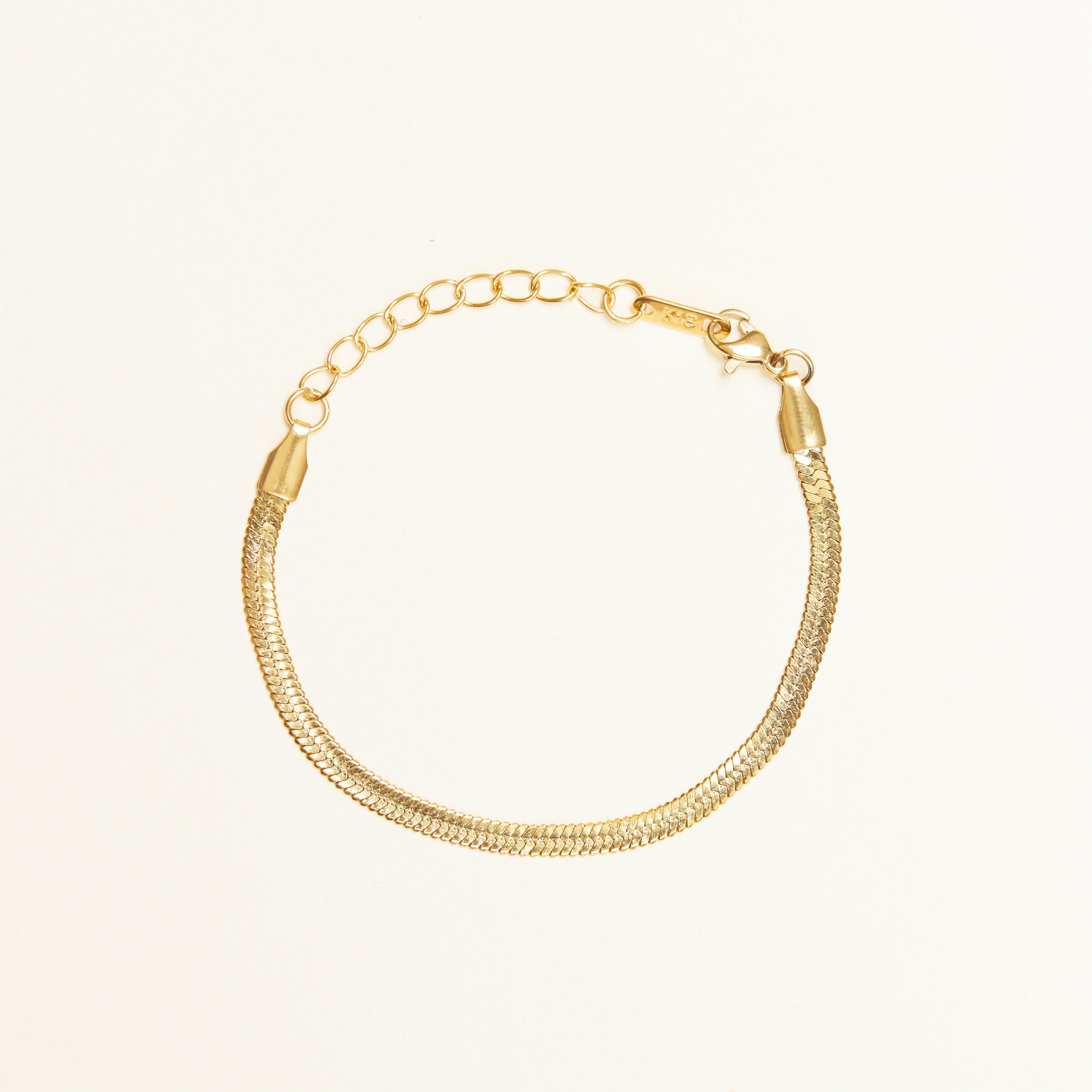 Herringbone Flat Chain Bracelet