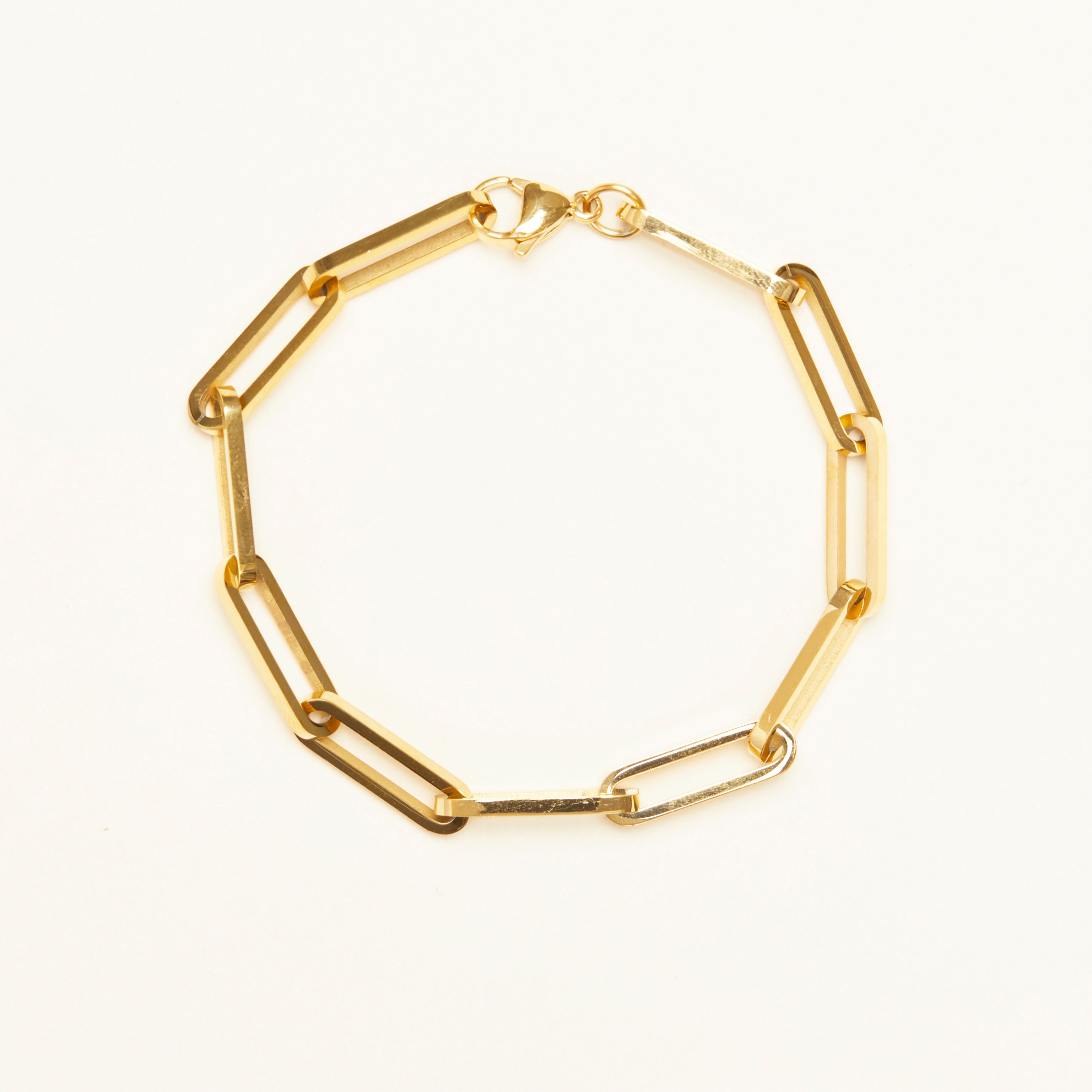 Thick Paperclip Chain Bracelet