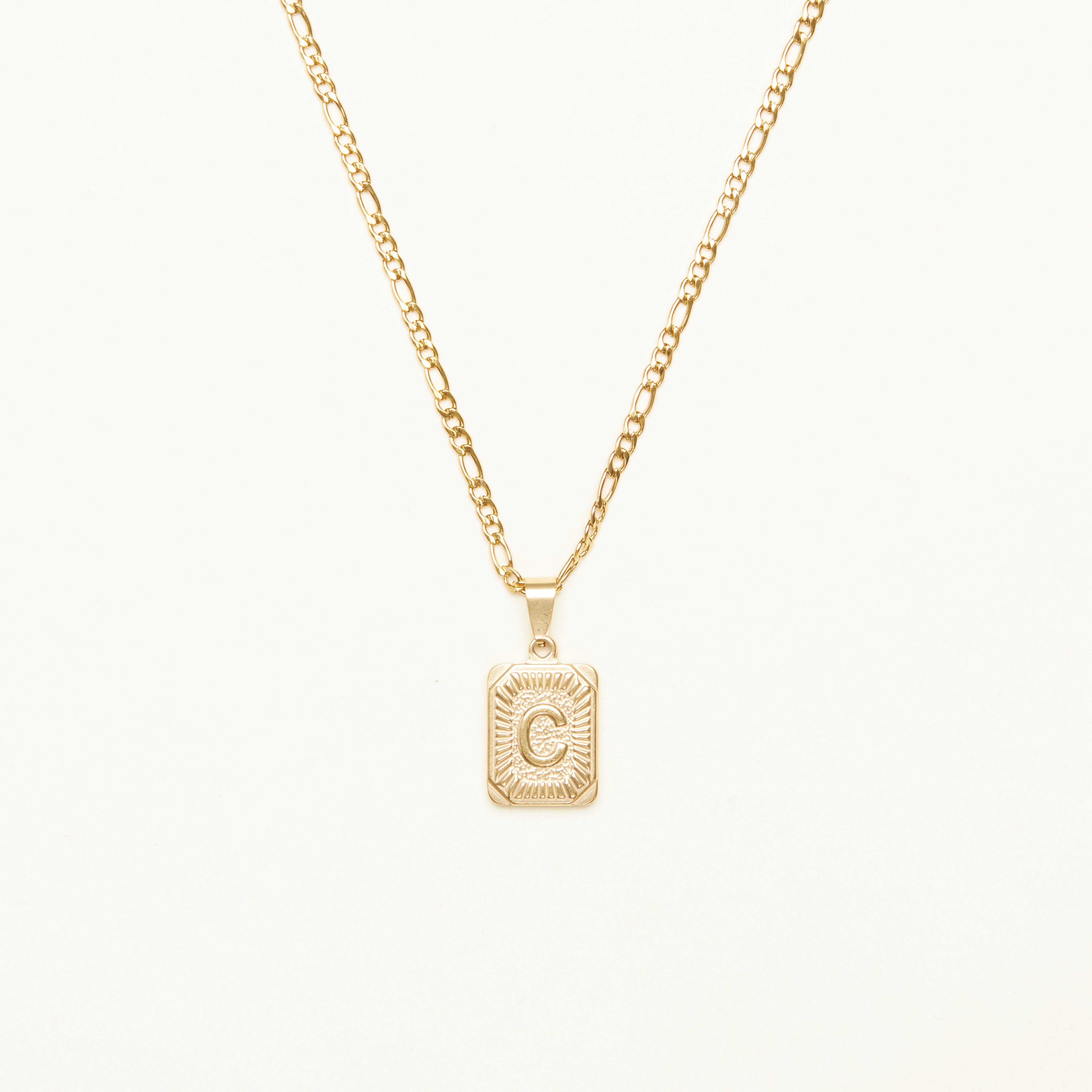 Monogram Initial Charm Necklace