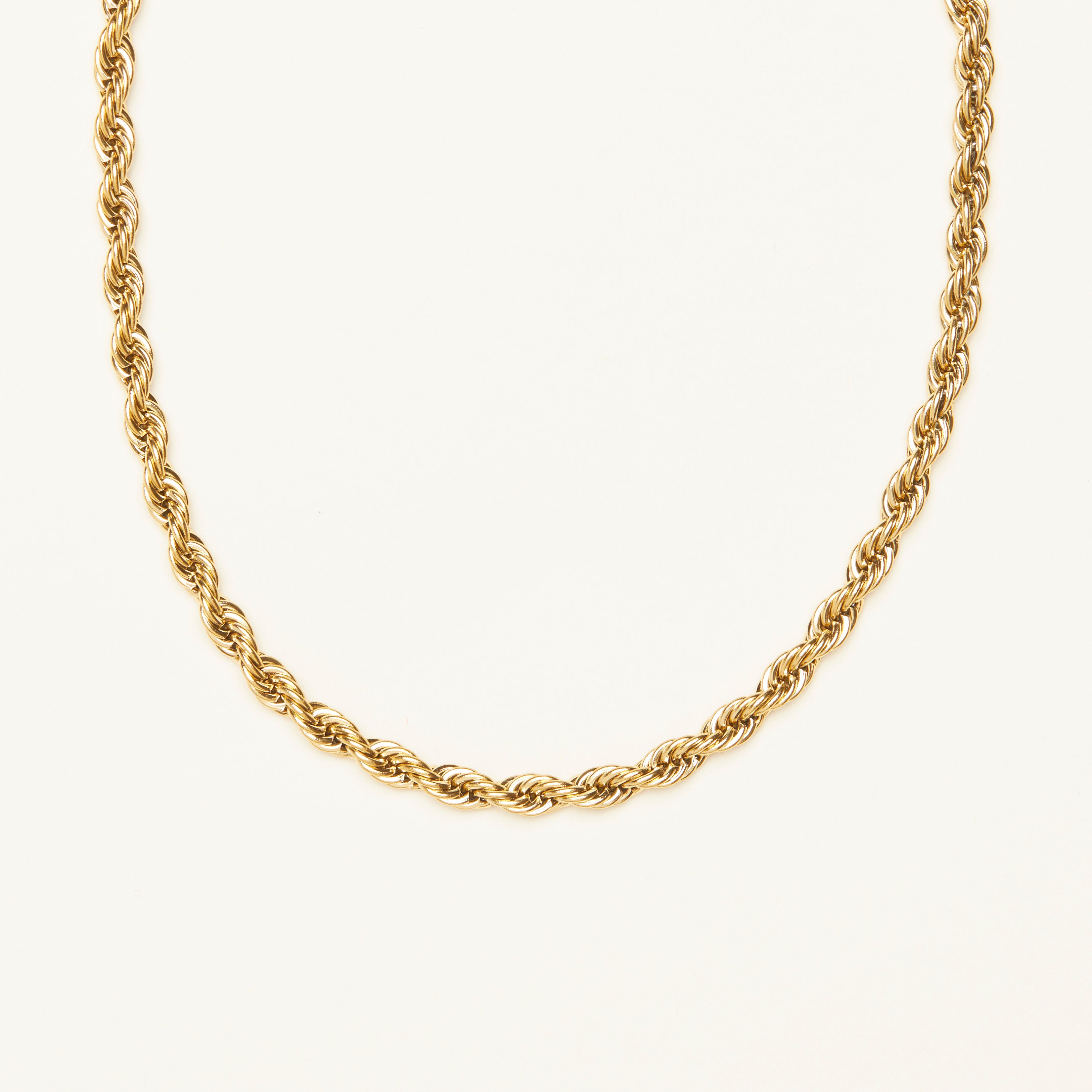 French Twist Rope Chain Necklace