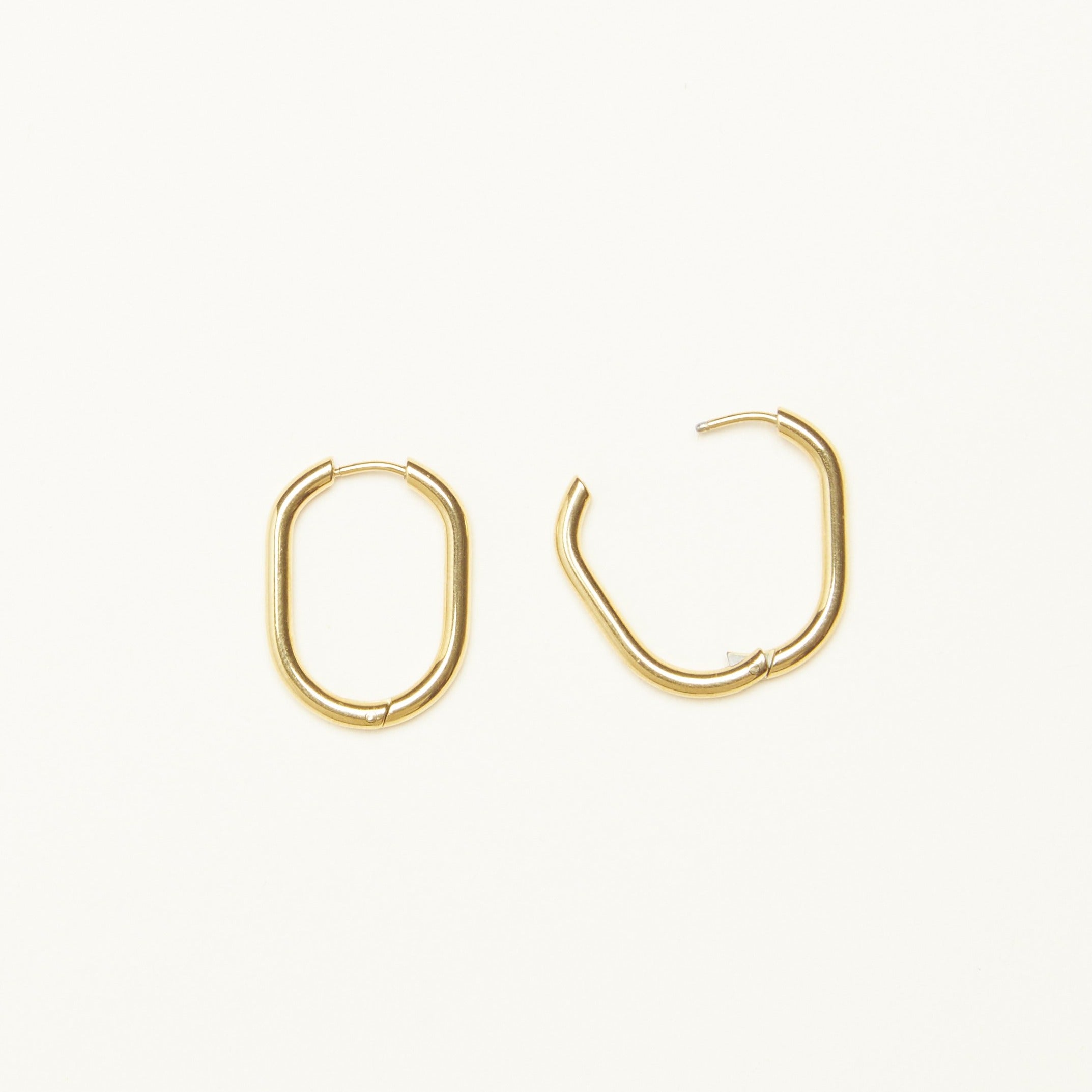French Thin Hoop Earrings