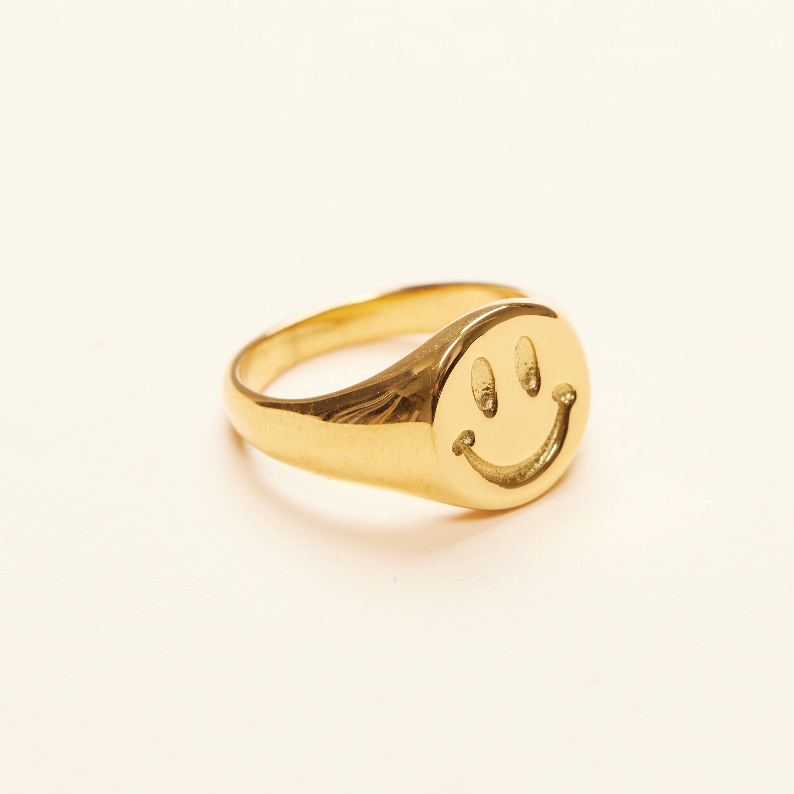 Smiley Signet Ring