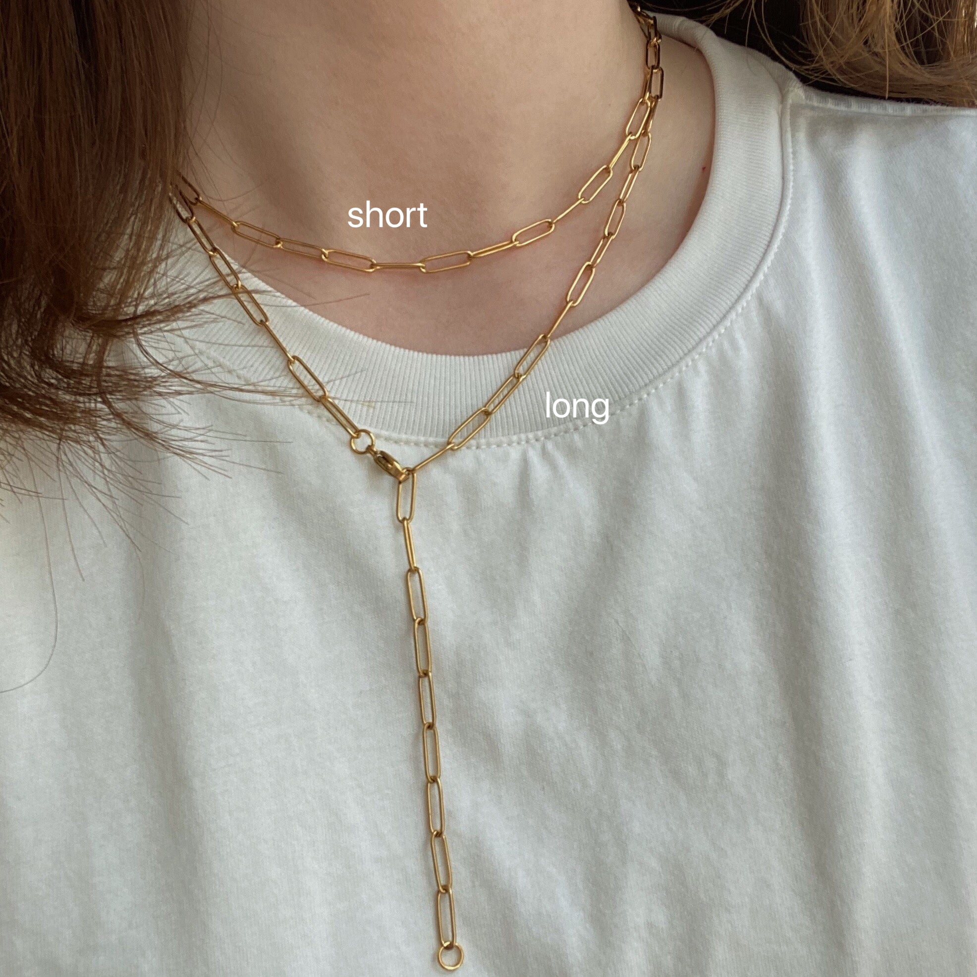 Paperclip Chain Choker (2 styles)