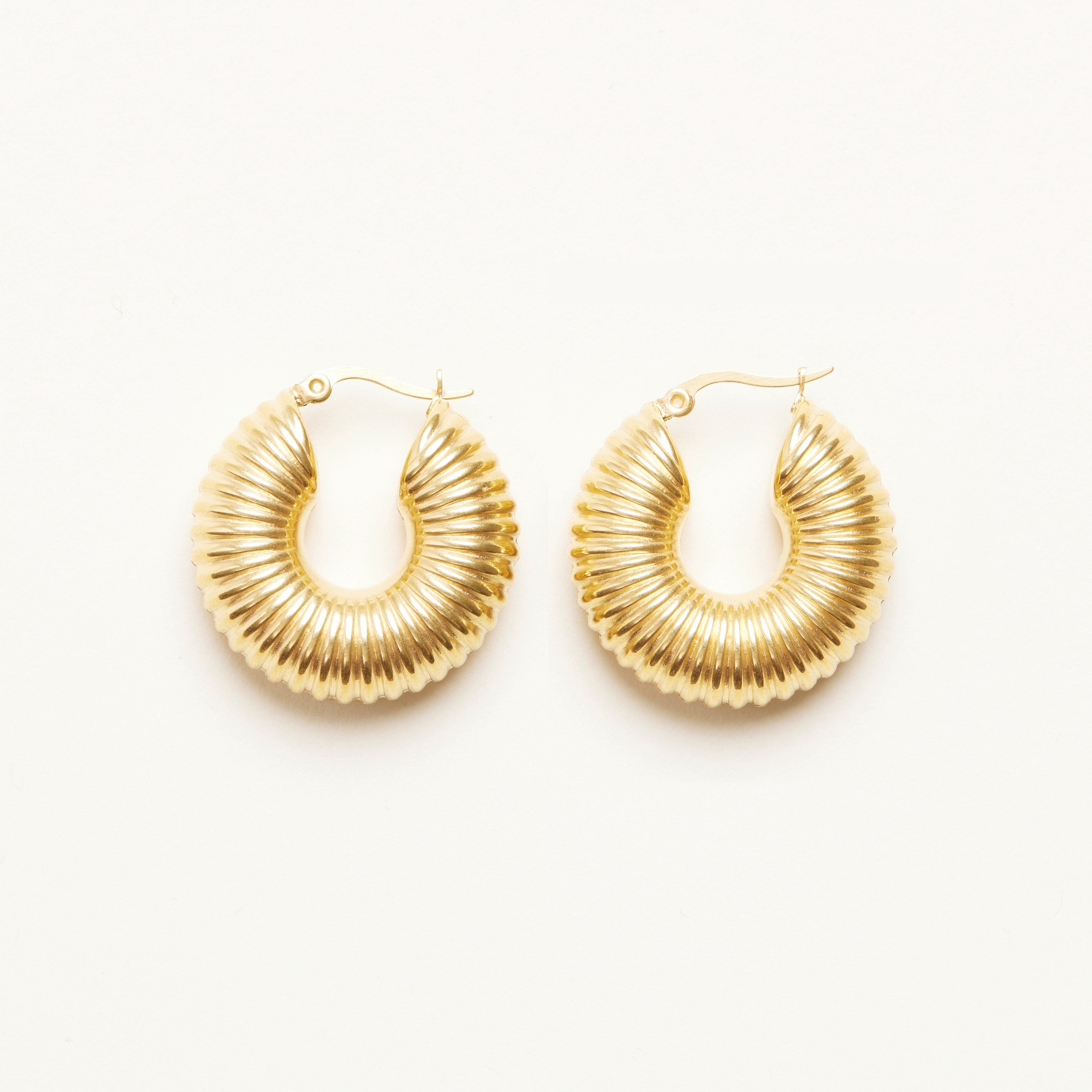 Snail Hoop Earrings