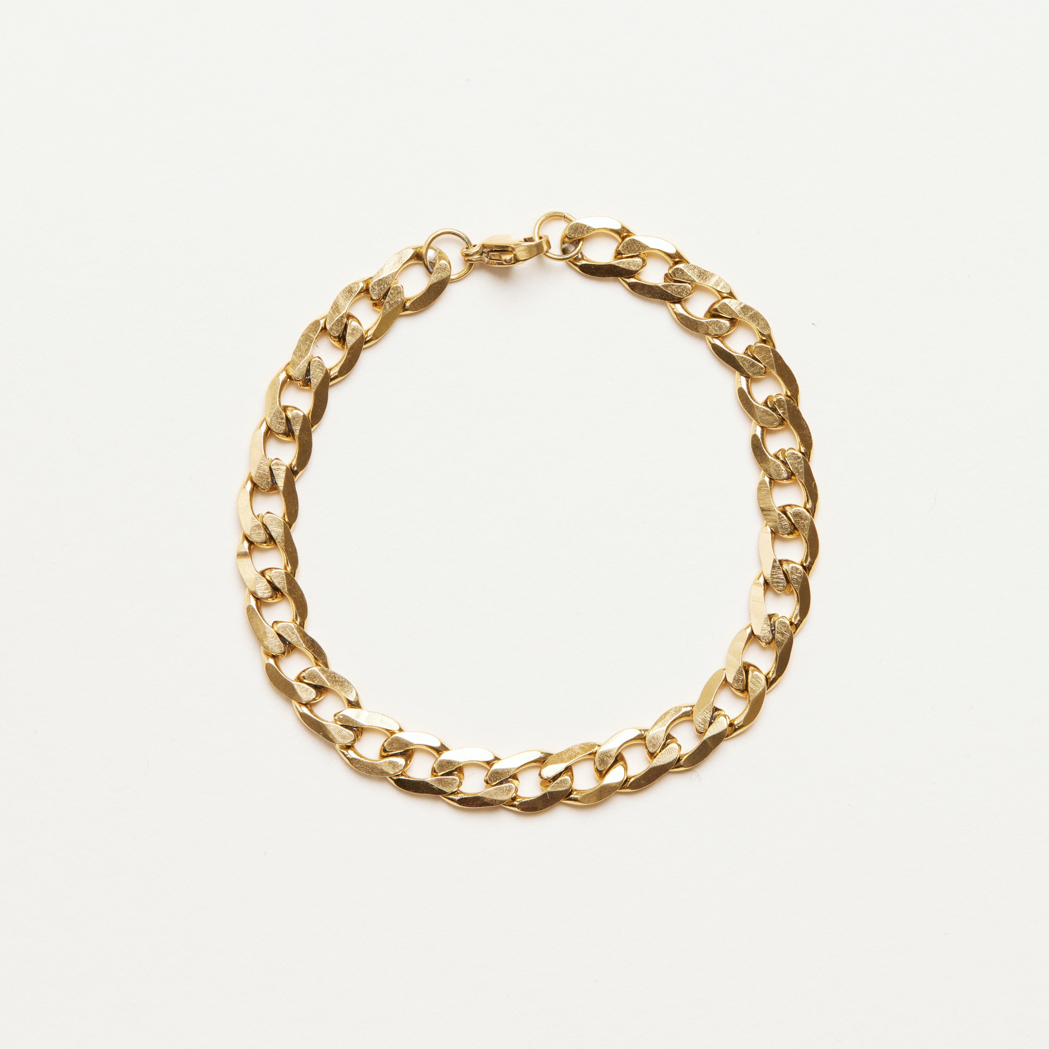 Round Curb Chain Bracelet