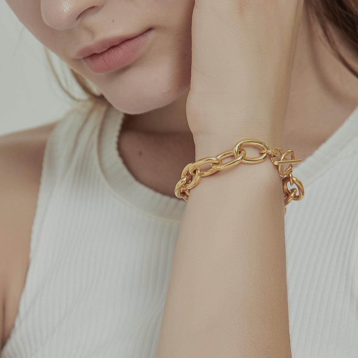 【Shapes Studio】BOLD CHUNKYチェーンブレスレット Bold Chunky Chain Bracelet – Shapes Studio